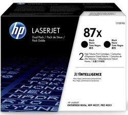 HP 87X (CF287XD) 2'li Paket Siyah Orjinal Toner Yüksek Kapasite - HP