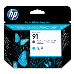 HP - Hp 91 (C9460A) Orjinal Mat Siyah Ve Mavi Baskı Kafası