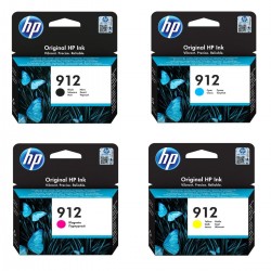 HP 912 Orjinal Kartuş Seti Tüm Renkler 