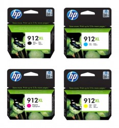 HP 912XL Orjinal Kartuş Seti Tüm Renkler - HP