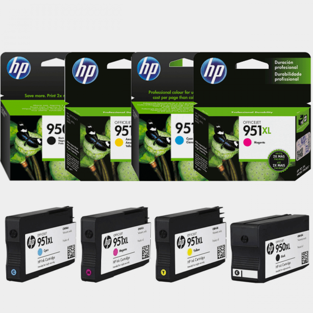 HP 950XL-951XL Yüksek Kapasite Orjinal Kartuş Seti - HP