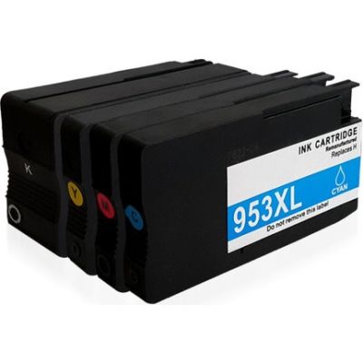HP 953XL Muadil Yüksek Kapasiteli Kartuş Seti Tüm Renkler - 1