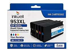 HP 953XL Muadil Yüksek Kapasiteli Kartuş Seti Tüm Renkler - HP