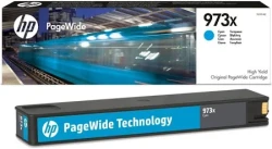HP 973X Yüksek Kapasiteli Mavi Orijinal PageWide Kartuşu 