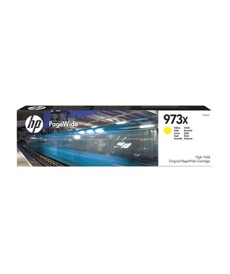 HP 973X Yüksek Kapasiteli Sarı Orijinal PageWide Kartuşu - 1