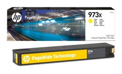 HP 973X Yüksek Kapasiteli Sarı Orijinal PageWide Kartuşu 