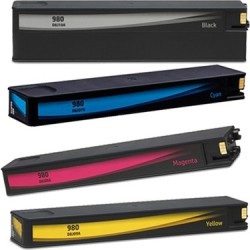 HP 980XL Muadil Kartuş Seti Tüm Renkler - HP