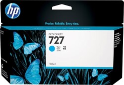 HP 727 Mavi Mürekkep Kartuş B3P19A 130 ML - HP