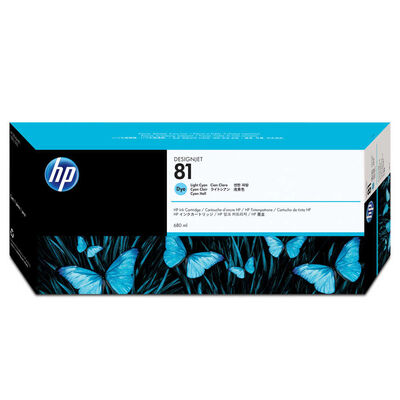 HP C4934A Açık Mavi Mürekkep Kartuş (81) - 1