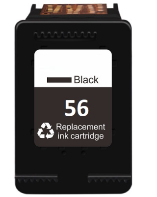 HP 56 Siyah Muadil Mürekkep Kartuş C6656A - 1