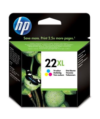 HP 22XL C9352C CMY Mürekkep Kartuş - 1
