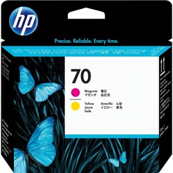 HP - HP C9406A (70) Sarı + Kırmızı Orjinal Kafa Kartuşu - Designjet Z2100