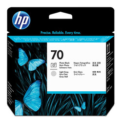 HP C9407A Black Fotoğraf ve L. Gray B.Kafası (70) - HP