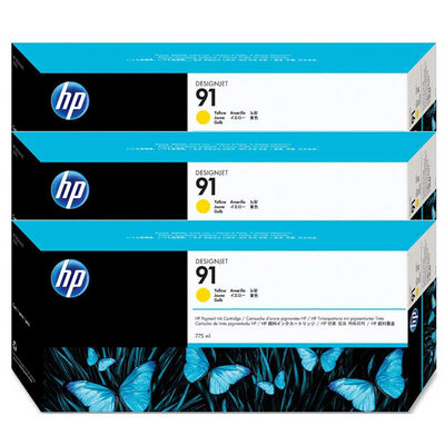 HP C9485A Sarı Mürekkep Kartuş (91)