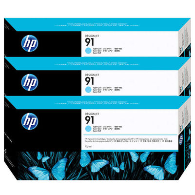 HP C9486A Açık Mavi Mürekkep Kartuş (91)