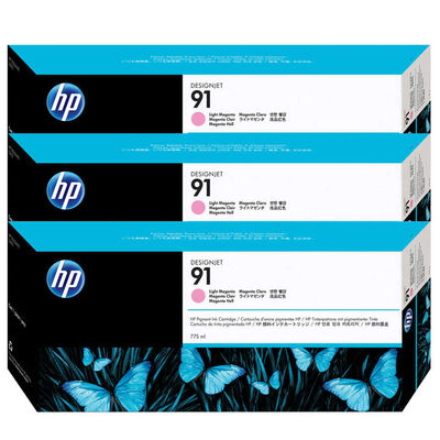 HP C9487A Açık Kırmızı Mürekkep Kartuş (91) - 1