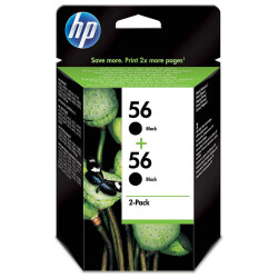 HP 56 Siyah Orijinal Mürekkep Kartuş – 2'li Paket C9502A - HP
