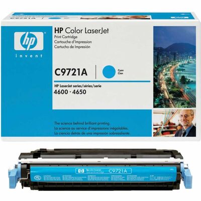 HP C9721A (641A) ORJİNAL MAVİ TONER - 1