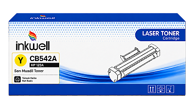HP 125A CB542A Sarı Muadil Toner - 1