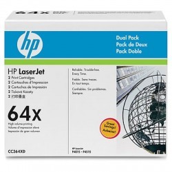 HP CC364XD (64X) ORJİNAL SİYAH TONER İKİLİ PAKET - HP