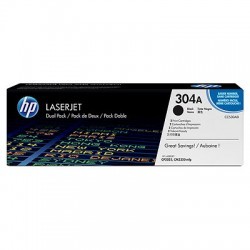 HP - HP CC530AD (304A) ORJİNAL SİYAH TONER İKİLİ PAKET