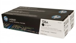 HP - HP CE310AD (126A) ORJİNAL SİYAH TONER İKİLİ PAKET