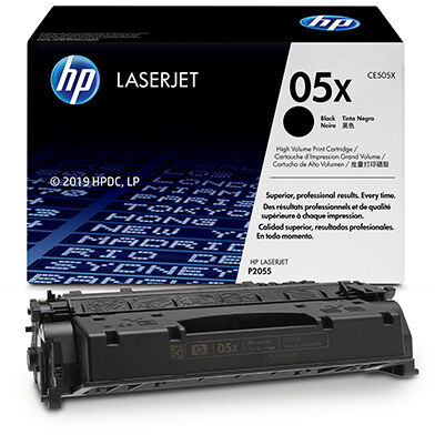 HP 05X (CE505X) Siyah Yüksek Kapasiteli Orijinal Lazer Toner - 1