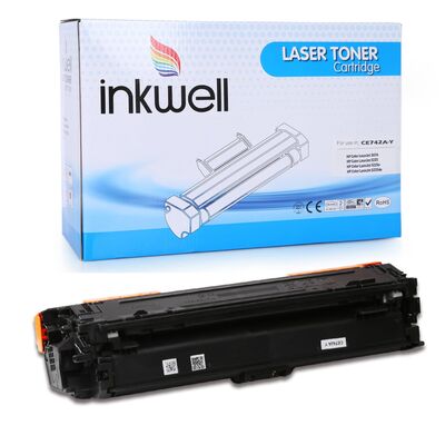 HP CE742A (307A) Sarı Muadil Toner - 1