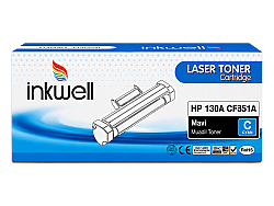 HP 130A CF351A Mavi Muadil Toner - HP