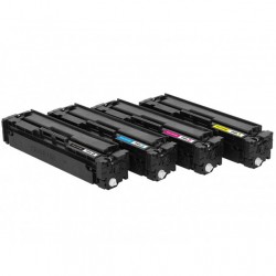 HP 201A (CMYK) Muadil Toner Seti Tüm Renkler - Thumbnail