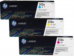 HP - HP CF440AM (312A) Komple SET (CMYK) Orijinal Toner