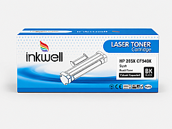 HP 203X CF540X Siyah Yüksek Kapasiteli Muadil Toner - inkwell