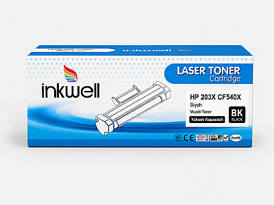 HP 203X CF540X Siyah Yüksek Kapasiteli Muadil Toner - 1