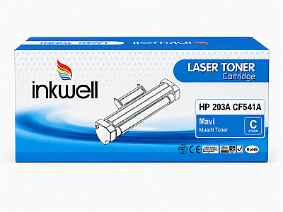 HP 203A CF541A Mavi Muadil Toner - 1