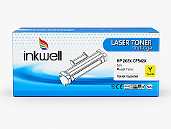 HP 203X CF542X Sarı Yüksek Kapasiteli Muadil Toner - inkwell