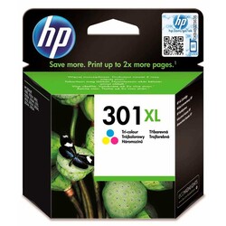 HP CH564EE (301XL) CMY Renkli Orjinal Mürekkep Kartuş - HP