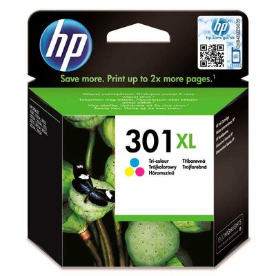 HP CH564EE (301XL) CMY Renkli Orjinal Mürekkep Kartuş - 1