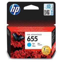 HP - HP CZ110A Mavi Mürekkep Kartuş (655)