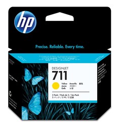 HP - HP CZ132A Sarı Mürekkep Kartuş (711)