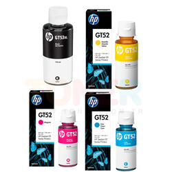 HP GT53XL/GT52 Tüm Renkler Set Şişe Mürekkep Orjinal - HP