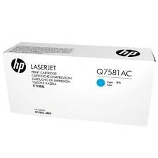 HP - HP Q7581AC MAVİ ORİJİNAL TONER