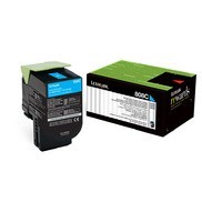 LEXMARK CX310-CX410-CX510 (80C80C0) ORJİNAL MAVİ TONER 1000 SAYFA - Lexmark