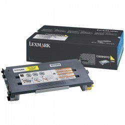 Lexmark - LEXMARK C500 (C500H2YG) ORJİNAL SARI TONER 3000 SAYFA