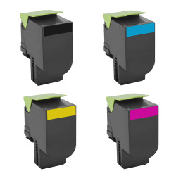 Lexmark - LEXMARK C540-41-42-43 Komple SET (CMYK) Muadil Toner