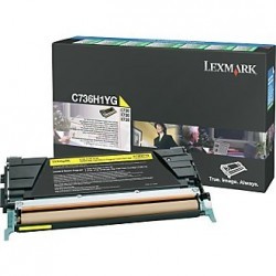 Lexmark - LEXMARK C73X-X73X (C736H1YG) ORJİNAL SARI TONER