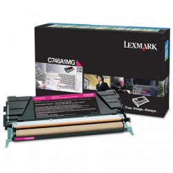 Lexmark - Lexmark C746 Kırmızı Orjinal Toner C746A1MG