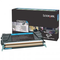 Lexmark C746 Mavi Orjinal Toner C746A1CG - Lexmark