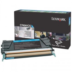 Lexmark - Lexmark C746 Mavi Orjinal Toner C746A1CG