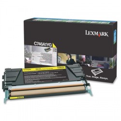 Lexmark - Lexmark C746 Sarı Orjinal Toner C746A1YG