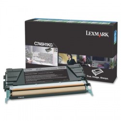 Lexmark - Lexmark C746 Siyah Orjinal Toner C746H1KG